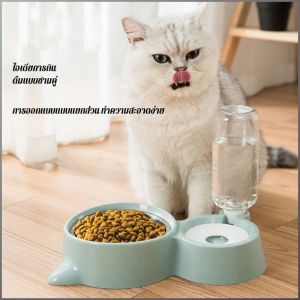 ชามแมว ป้องกันการเจาะ มัลติฟังก์ชั่น ชามสุนัข เหมาะสําหรับวางที่บ้าน ความจุขนาดใหญ่ เรียบง่ายและมีสไตล์