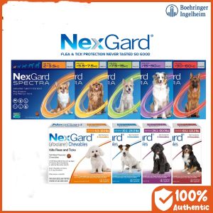 Nexgard Spectra and Nexgard 1 tab Anti Tick & Flea w/ Sticker Protection for you Dogs