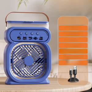 New spray fan Humidification and cooling spray fan Small air conditioner mini electric fan Night lig