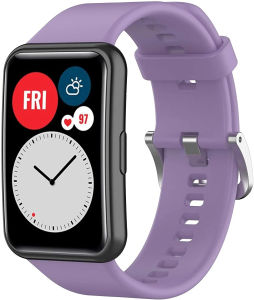 Sport Strap for Huawei Watch Fit Silicone Band Women Men Waterproof Wristband for Huawei Smartwatch Fit Accessories (Not Compatible for Huawei Watch Fit 2