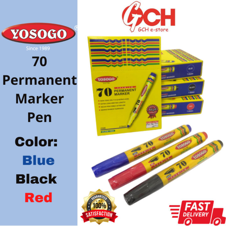 70 Yosogo Premium Permanent Marker Pen / 70 Marker Pen / Marker Pen ...