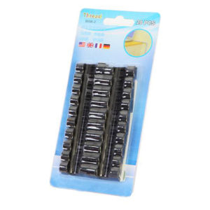 20Pcs Self Stick Wire Organizer Line Cable Clip Desk Wire Finisher Wire Clamp Self-adhesive Cable Organizer Line Home Cable Clip