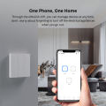 ITEAD SONOFF M5 Matter WiFi Wall Switch Push Button Smart Switch eWeLink APP Apple Home Control Type 120 1/2/3 Gang Smart Light Switch with Neutral Wire, work with Alexa Google Home. 