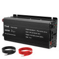 Gelombang sinus tulen LED Inverter 1000W /2600W Peak DC 12V ke AC 220V-240V dengan 2 port USB untuk kereta dan lori Camping Converter Adapter. 