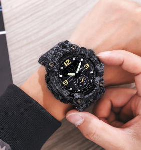 SKMEI Men Sport Digital Watch Dual Display Alarm Waterproof Wristwatches Jam tangan lelaki For Man Men 1637