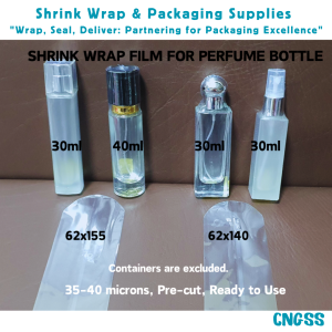200pcs Shrink Wrap Plastic Packaging Shrinkable Plastic Sealer Film for Perfume Bottle Container