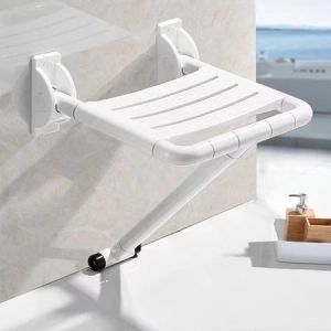 Wall Mount Fold‑Up Shower Bench Anti‑Slip Safety Chair for Seniors Pregnant Space‑Saving