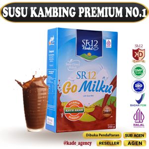 GOMILKU COKELAT SR12 / SUSU KAMBING ETAWA TERBAIK DAPAT MENGATASI KOLESTEROL DIABETES ASAM URAT DLL