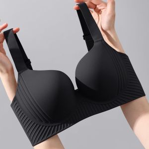 Seamless Bra for Women with Large Breasts Small Breasts Lifting Gathering Anti Sagging Side Breasts Adjustable Fixed Cup Bra大杯薄款调整型文胸