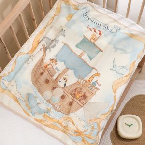 WNDR Selimut Bayi Katun Premium 100x100 cm | Bedong Handuk Alas Tidur Tutup Stroller