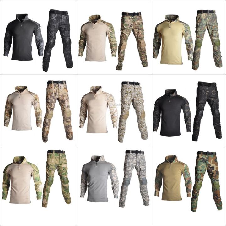 Tactical Camouflage Uniform Army Training Suits Combat Shirt Or Pants ...