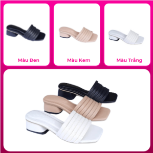 [Sale Sốc 69k] Giày cao gót PinkShopGiayDep dép quai ngang thời trang phối dây độc đáo mới lạ G35DT