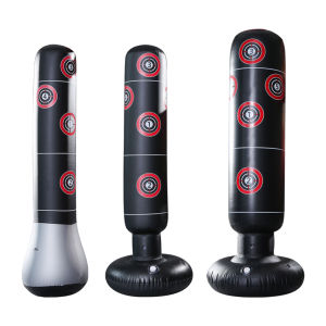 Inflatable Punching Bag PVC Material Kickboxing Bag Practice Target Columns Boxing Target Bag for Kids and Adult