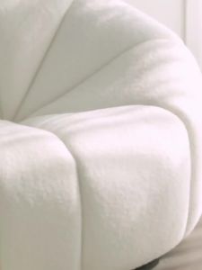 [SG Sellers] Sofa Pumpkin Sofa Inline Sofa Three-Seat Lamb Fleece Sofa