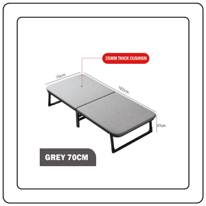 【JJ HOME】High Grade Folding Bed Foldable Single Bed Thick Portable Mattress Wide MetalFrame
