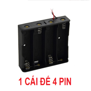 Combo 5 cái Đế pin từ 1 pin đến 4 pin (1s 2s 3s 4s). Đế đựng pin dùng cho pin li-on 18650 37v có sẵn dây đấu nối. Đế pin nối tiếp - Limo