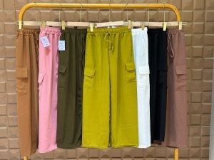 Celana Kulot Cargo Wanita Bahan Crinkle Airflow Premium Big Size Bawahan Wanita Terbaru Bisa Cod
