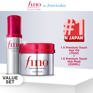FINO Premium Touch Hair Oil & Premium Touch Hair Mask Value Set