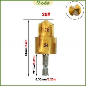 M.O. PPR Lifting Drill Water Pipe Connection Tool 20/25/32mm Hexagon Shank Titanium Coated Stepped Drill