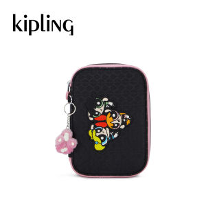[KIPLING x POWERPUFF GIRLS] Kipling 100 PENS PPG Black Pouch