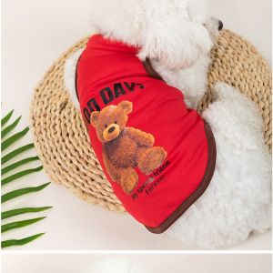 Quần áo cho thú cưng Gấu Phim Hoạt Hình Quần Áo Cho Chó Trang Phục Cho Mèo Quần Áo Thú Cưng Hè Áo Cho Thú Cưng Quần Áo Chó Con Dành Cho Nam Và Nữ