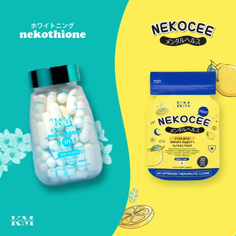 9 in 1 Nekothione by Kath Melendez Whitening Supplement Made in Japan 500 mg  60 caps Glutathione Collagen Capsules | Lazada PH