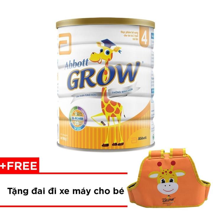 (Tặng đai đi xe máy) Sữa Bột Abbott Grow 4 900g