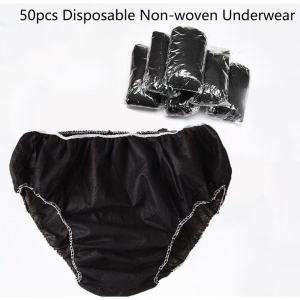 【24h Ship】50Pcs Man/Women Disposable Non-woven Underwear for Beauty Spa Sauna