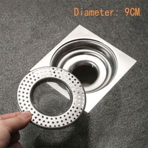 1PC สแตนเลสสตีลท่อระบายน้ำ Strainers ห้องน้ำห้องครัว Anti-blocking Sewer Anti-debris Hair Catcher ตาข่ายกรองท่อระบายน้ำ