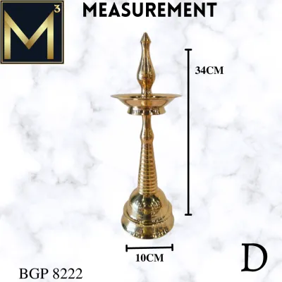 KERALA VILAKKU/Pure Brass Kuttu Vilakku Suitable For Pooja /Festival Decoration/Home Deocration/1 Set