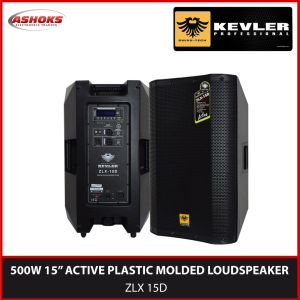 Kevler ZLX 15D 500W Active Speaker / 15 inch Active Plastic Molded Loudspeaker / Kevler