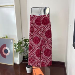 HUEGAH PHARITA PANTS กางเกงขอบพู่ ขายาว เอว 30-42 นิ้ว