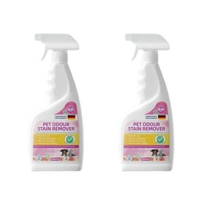 [SG Ready Stock] 500ml Pet Odour & Stain Remover Spray Bio Enzyme Deodorizer for Dogs & Cats Urine Cleaner Jasmine/Peach