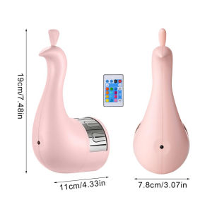 New Product Creative Peacock LED Projection Night Light Bedroom Living Room Home Remote Control Atmosphere Light Colorful LED Night Light Bedhead Wall Light Sending Friends Night Light Birthday Gift