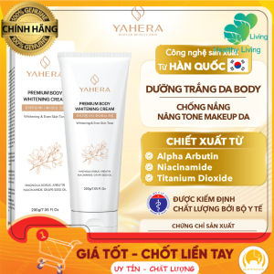 [HÀNG CHÍNH HÃNG] Kem body dưỡng trắng da toàn thân YAHERA Premium Body Whitening Cream dưỡng ẩm chống nắng chống lão hóa 200g HT