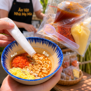 Bánh Tráng Bơ Me Mẹ Mía Tự Trộn Sốt Me Ruốc Đậu Phộng Ăn Vặt Đặc Sản Tây Ninh