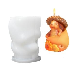 Handmade Silicone Molds 3D Squirrels Mould Soap Molds Castings Molds Baking Molds Craft Supplie for Making