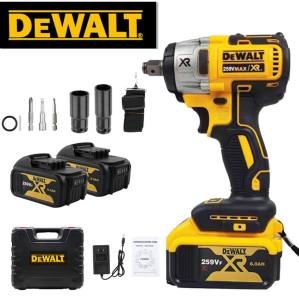 DEWALT ประแจไฟฟ้าไร้สาย เหมาะสำหรับงานช่างมืออาชีพและงานซ่อมบำรุงรถยนต์ รองรับงานขันน็อตถอดสกรูและงานหนักได้อย่างมีประสิทธิภาพ น้ำหนักสมดุลพกพาสะดวก
