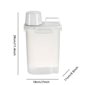 เครื่องกล่องเก็บของเครื่องจ่ายซีเรียลกล่องถนอมอาหารเครื่องกดข้าวแบบสุญญากาศสำหรับชั้นวางของในครัวกล่องใส่ธัญพืชอาหารเม็ด