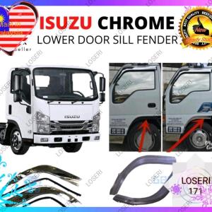 LOSERI PREMIUM Chrome Truck Lori KROM Isuzu Hicom Lower Rubber Sill Fender Chrome Or Black 1Set Isuzu Npr66 NQR NKR  Aksesori Lori