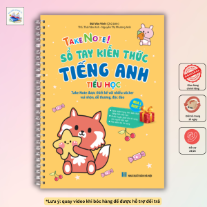 Sách - Take note! Sổ tay kiến thức Tiếng Anh tiểu học (có lò xo) bìa vàng 65k