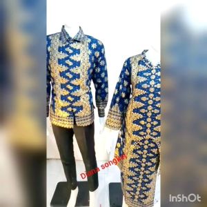 setelan songket motif terbaru ada 3 warna/tersedia juga baju anak2