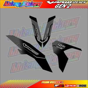 STRIPING VARIASI MOTOR VARIO 125 NEW  / STICKER LIST HONDA VARIO 125 BARU