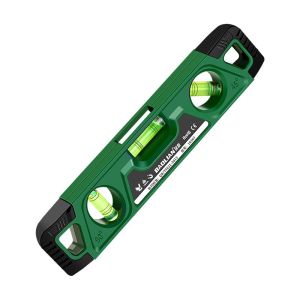 Portable Magnetic Pocket Level Gauge 3-in-1 Horizontal/Vertical/45° Measurement ABS Shockproof Design 0.5mm/m Precision Woodworking Door Frames & Furniture Tool