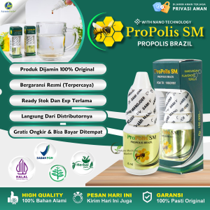 Propolis SM Brazil Asli 100% Original Dari Ekstrak Propolis Brazil Isi 06ml (Bergaransi Resmi) BPOM