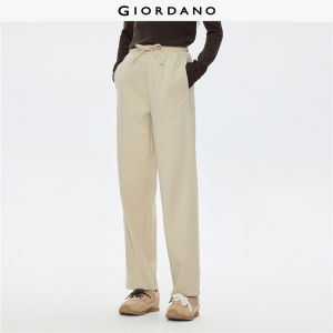 Giordano Women Double-Face Knitted Sweatpants with Elastic Waist & Forward Side Seams Free Shipping 05415867