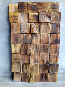 แผงตกแต่ง ไม้