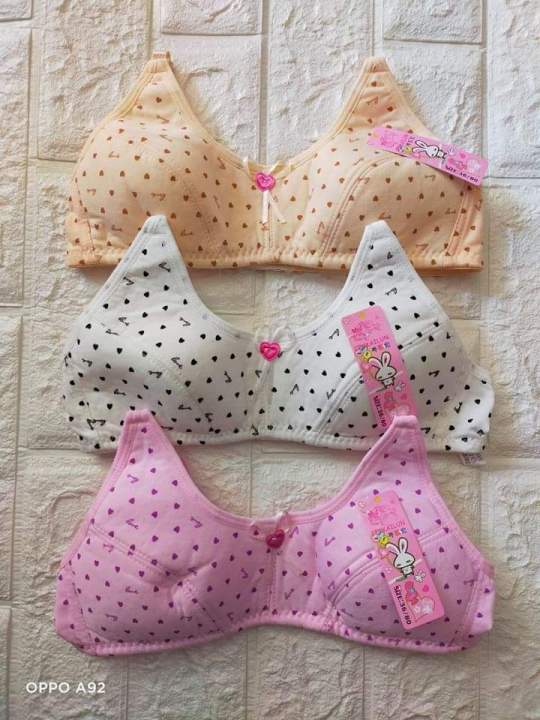 Baby Bra for Teens 10 to 14 Years Old/Set of 3pcs
