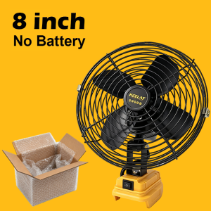 KEELAT 8 Inch Portable Camping Fan Cordless Rechargeable Fan Kipas Bateri Tahan Lama Mini Fan Battery Outdoor