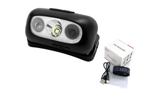 LED Motion Sensor Headlight Headlamp Motion Sensor Head  Llightweight Waterproof Torch